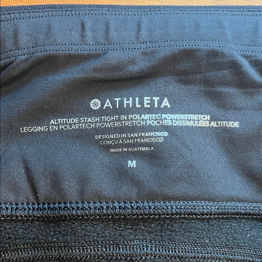Athleta | Altitude Polartec® Stash High Rise Power Stretch Tight | Black | M - Picture 12 of 14